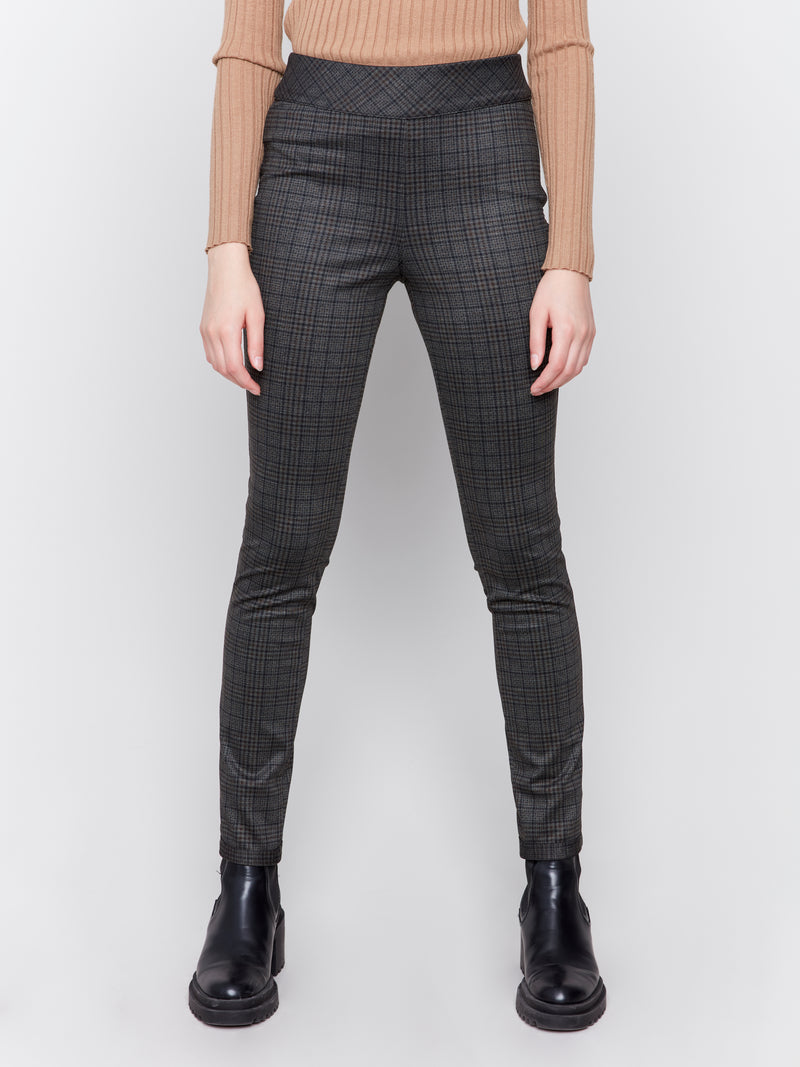 Charlie B Reversible Plaid Pant