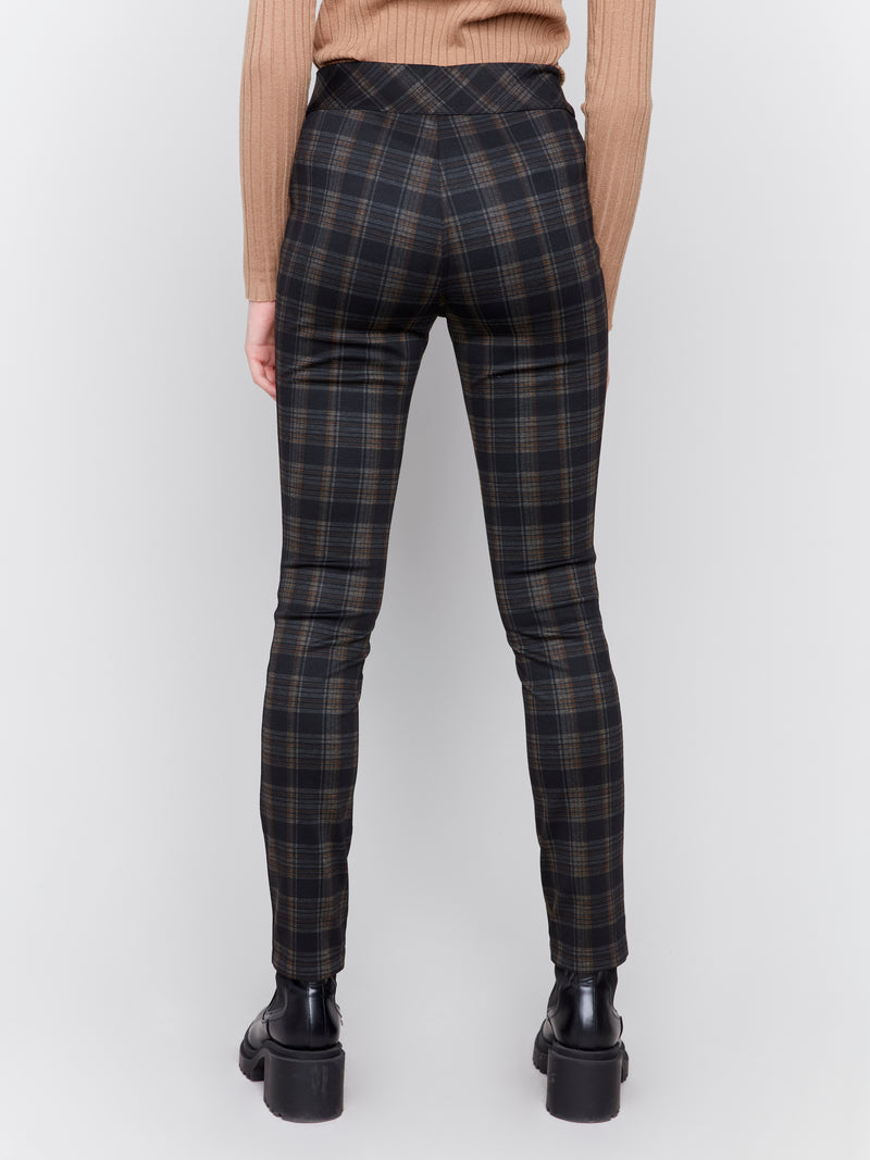 Charlie B Reversible Plaid Pant