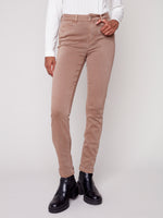 Charlie B Colored Twill Cuffed Pant