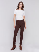 Charlie B Colored Twill Cuffed Pant