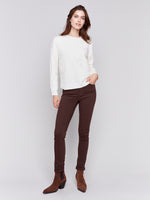 Charlie B Colored Twill Cuffed Pant