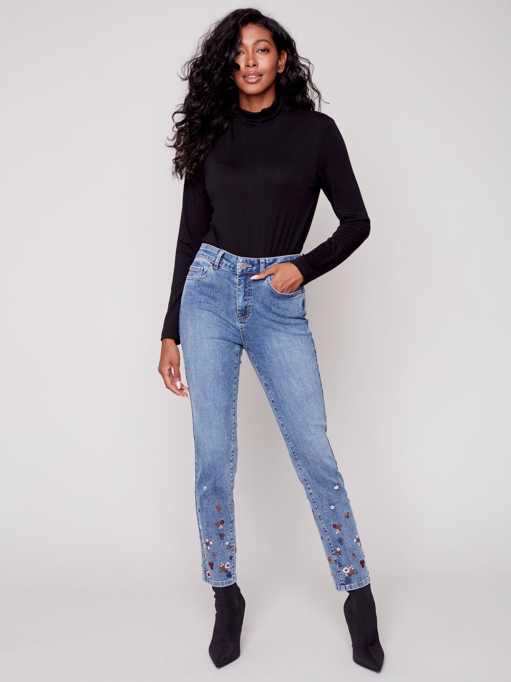 Charlie B Jeans w/Embroidery
