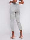 Charlie B Cropped Pant w/Zipper at Ankle