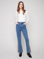 Charlie B Bootcut Jeans w/Embroidery