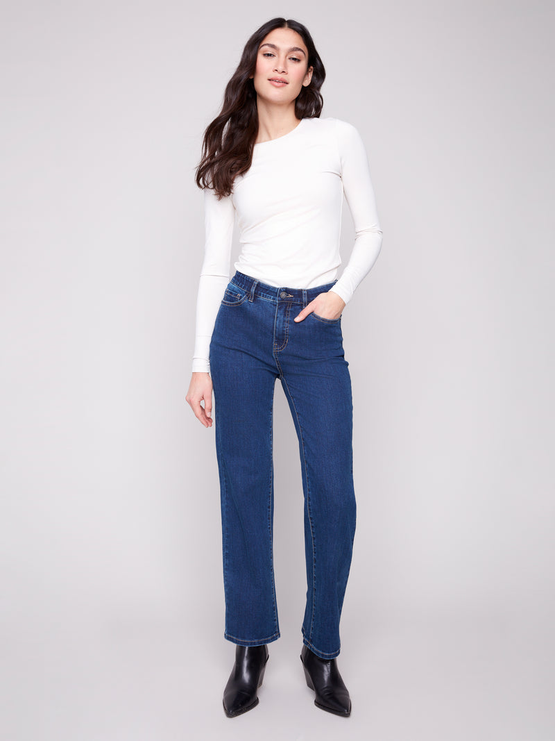Charlie B Basic Straight Leg Jeans