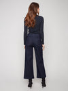 Charlie B Cropped Wide Leg Twill Pants