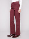 Charlie B Flared Leg Pants w/Patch Pockets
