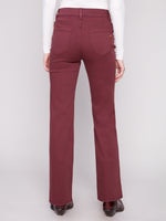 Charlie B Flared Leg Pants w/Patch Pockets