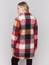 Charlie B Plaid Boucle Coat