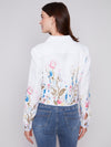Charlie B Linen Floral Jacket