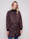 Charlie B Quilted Metallic Jacket