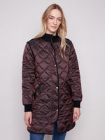 Charlie B Quilted Metallic Jacket