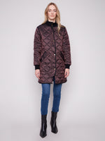 Charlie B Quilted Metallic Jacket