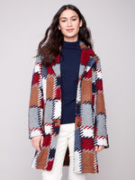 Charlie B Printed Knit Fall Jacket