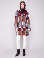 Charlie B Printed Knit Fall Jacket