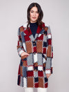 Charlie B Printed Knit Fall Jacket