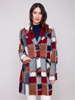 Charlie B Printed Knit Fall Jacket