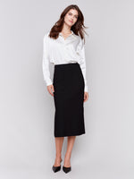 Charlie B Mid Length Pencil Skirt