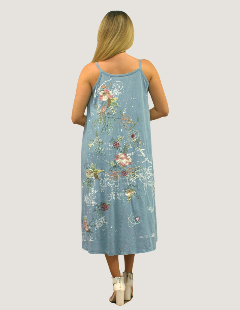 Caite and Kyla Embroidered Dress