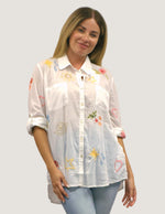 Caite and Kyla Embroidered Blouse