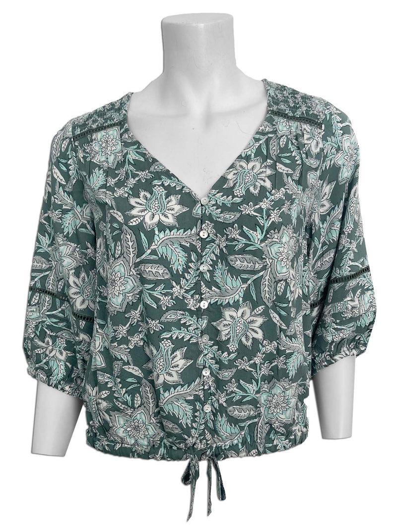 Point Zero 3/4 Sleeve Floral Blouse