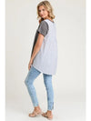 Doe and Rae Tunic T-shirt w/ Contrasting Back