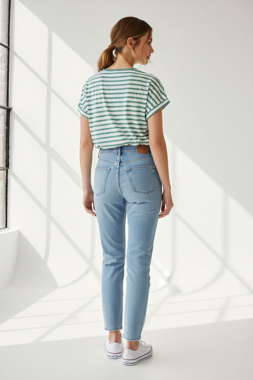 Striped T-Shirt Front View