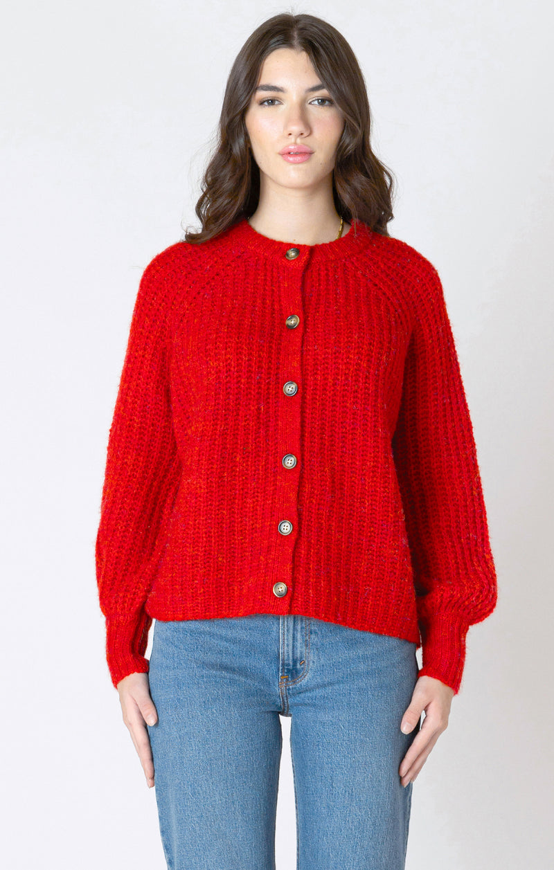 Dex Crewneck Textured Cardigan