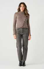 Dex Asymmetric Snap Sweater