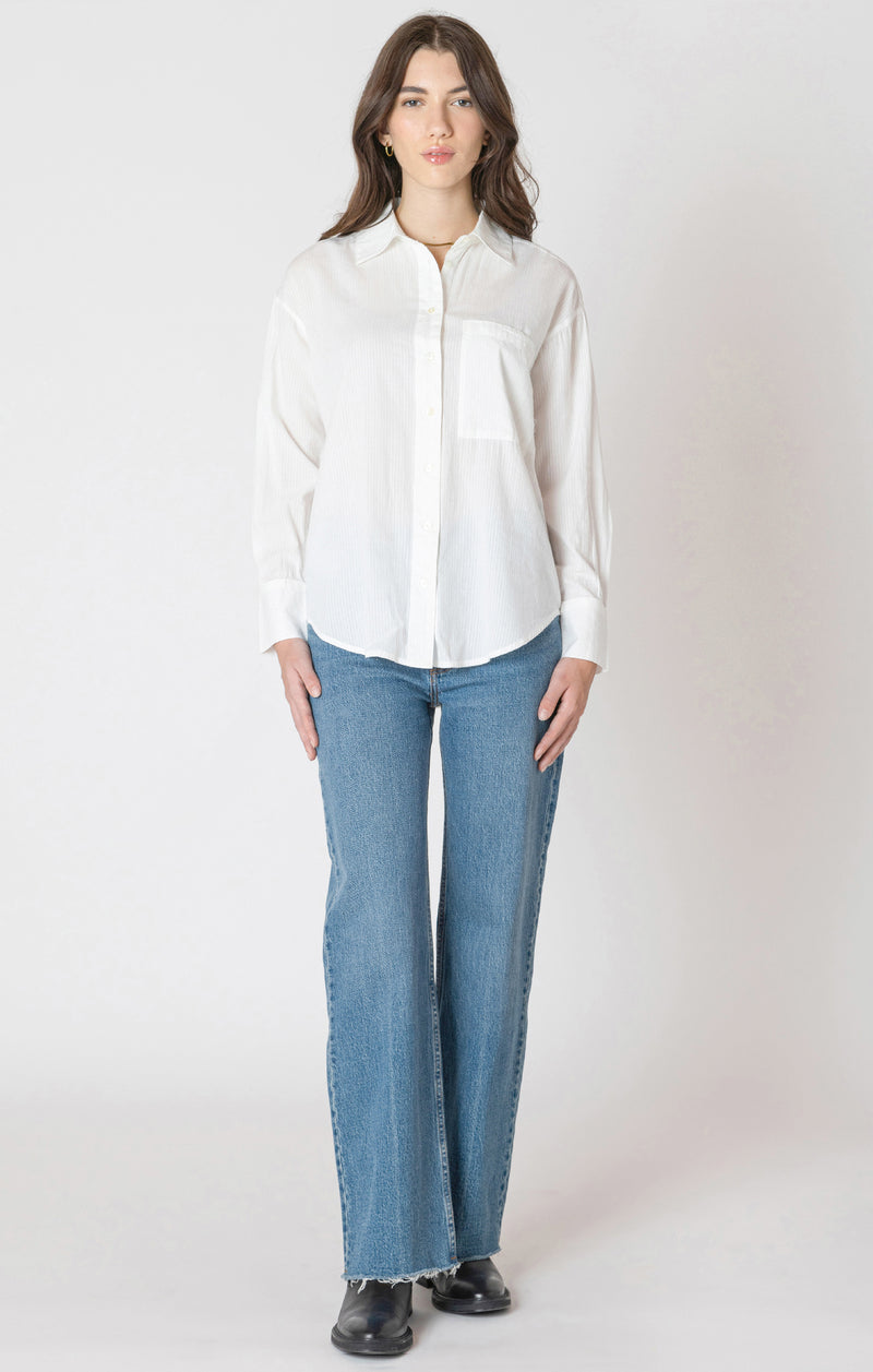 Dex Textured Button Up Blouse