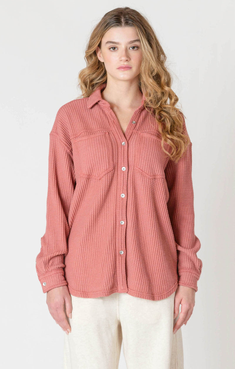 Dex Waffle Knit Jacket/Top