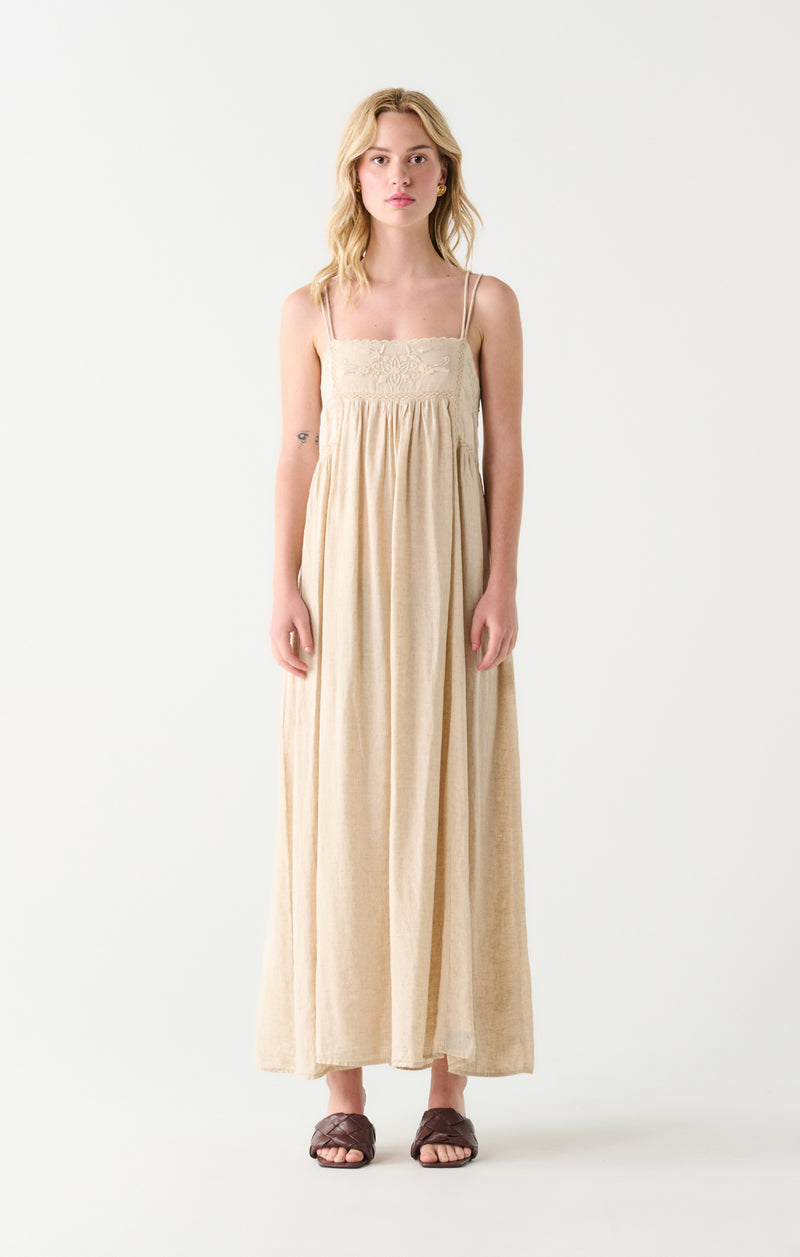 Dex Linen Blend Midi Dress
