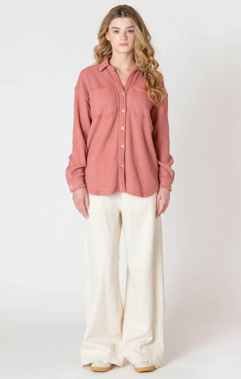 Dex Waffle Knit Jacket/Top
