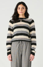 Dex Striped Open Stitch Sweater