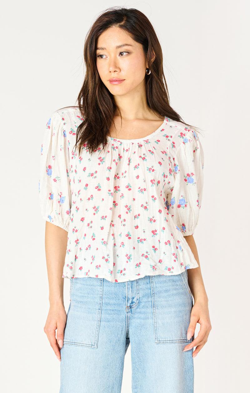 Dex Tie Back Printed Top