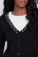 CYC Fooler 2 PC. Sweater Set w/Pearls