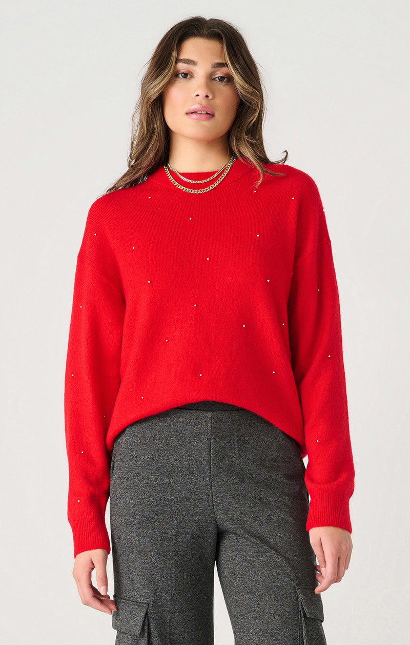 Dex Pearl Embellished Sweater