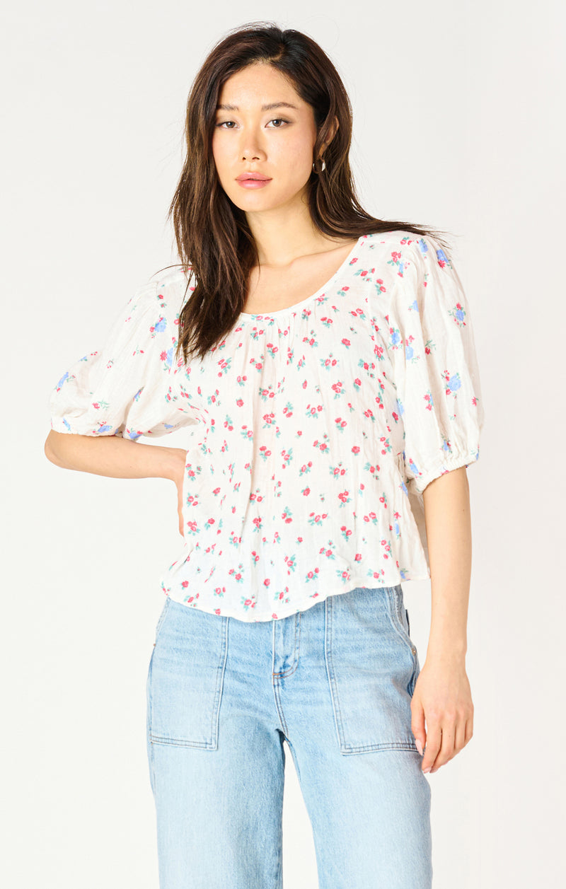 Dex Tie Back Printed Top