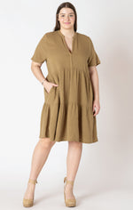 Dex Plus Bubble Cotton Dress