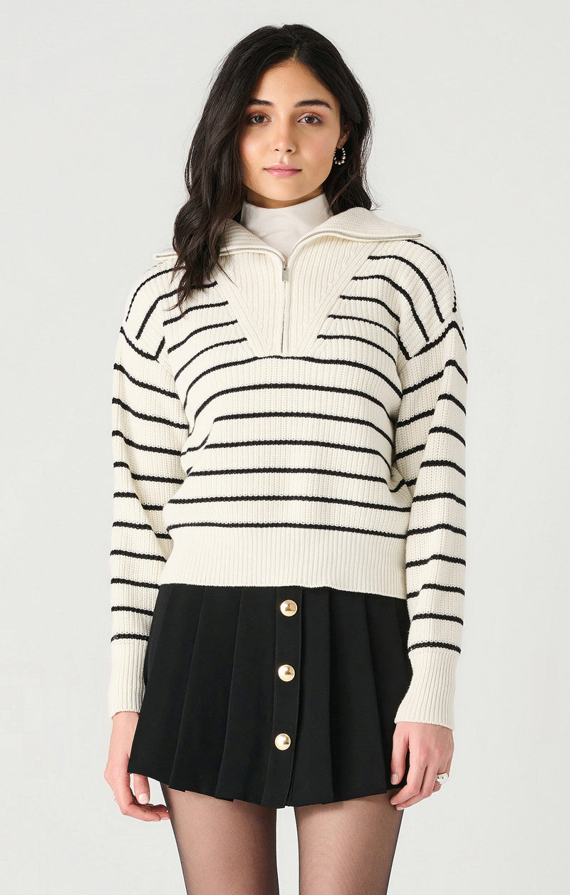 Dex Zippered Collar Sweater