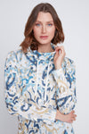 CYC Printed Casual Cowl Neck Top