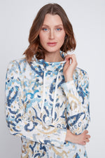 CYC Printed Casual Cowl Neck Top