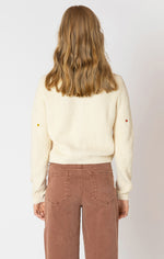 Dex Cardigan with Mini Floral Embroidery