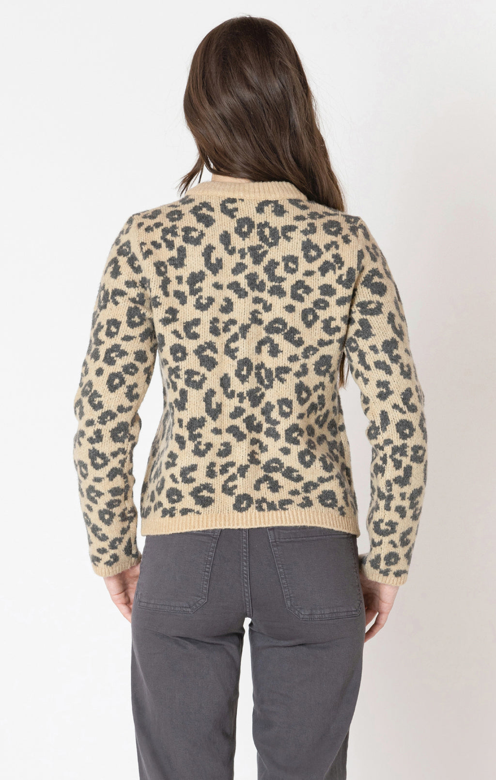 Dex Leopard Print Plush Cardigan