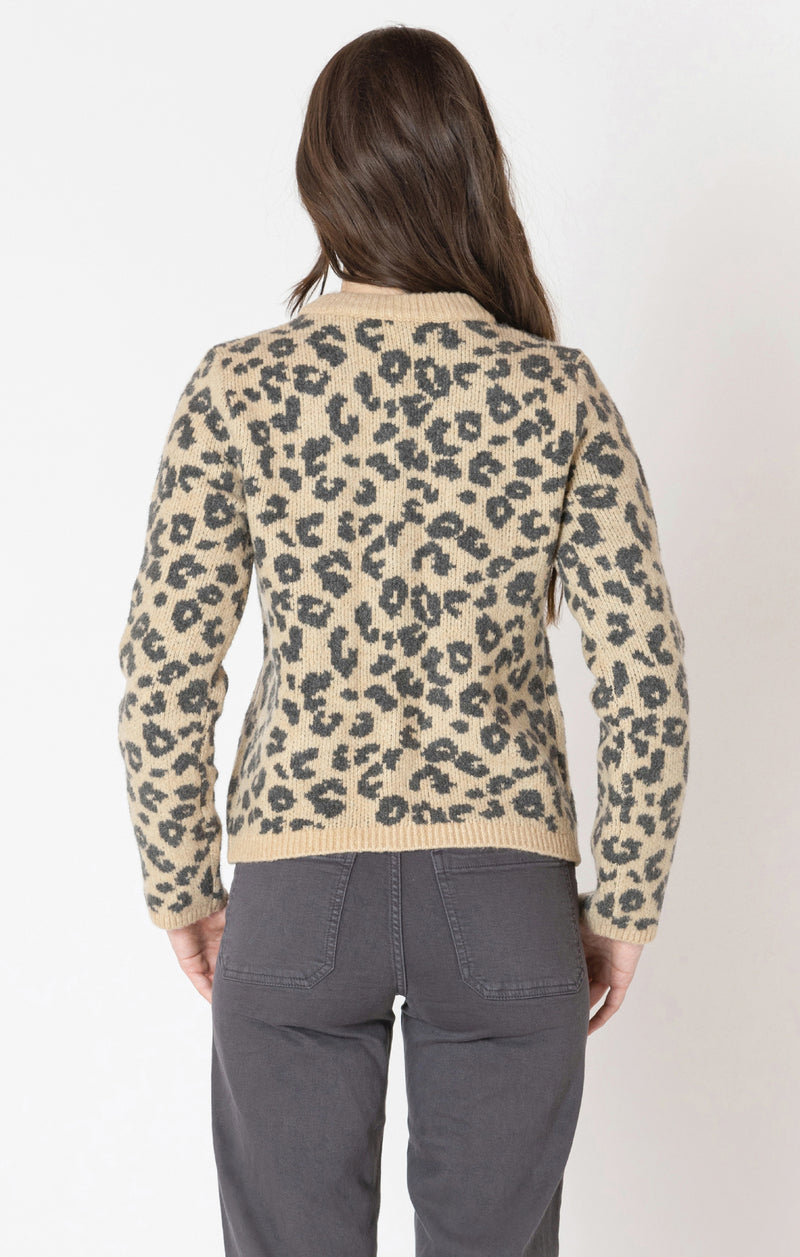 Dex Leopard Print Plush Cardigan