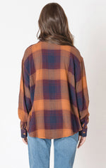 Dex Textured Plaid Blouse