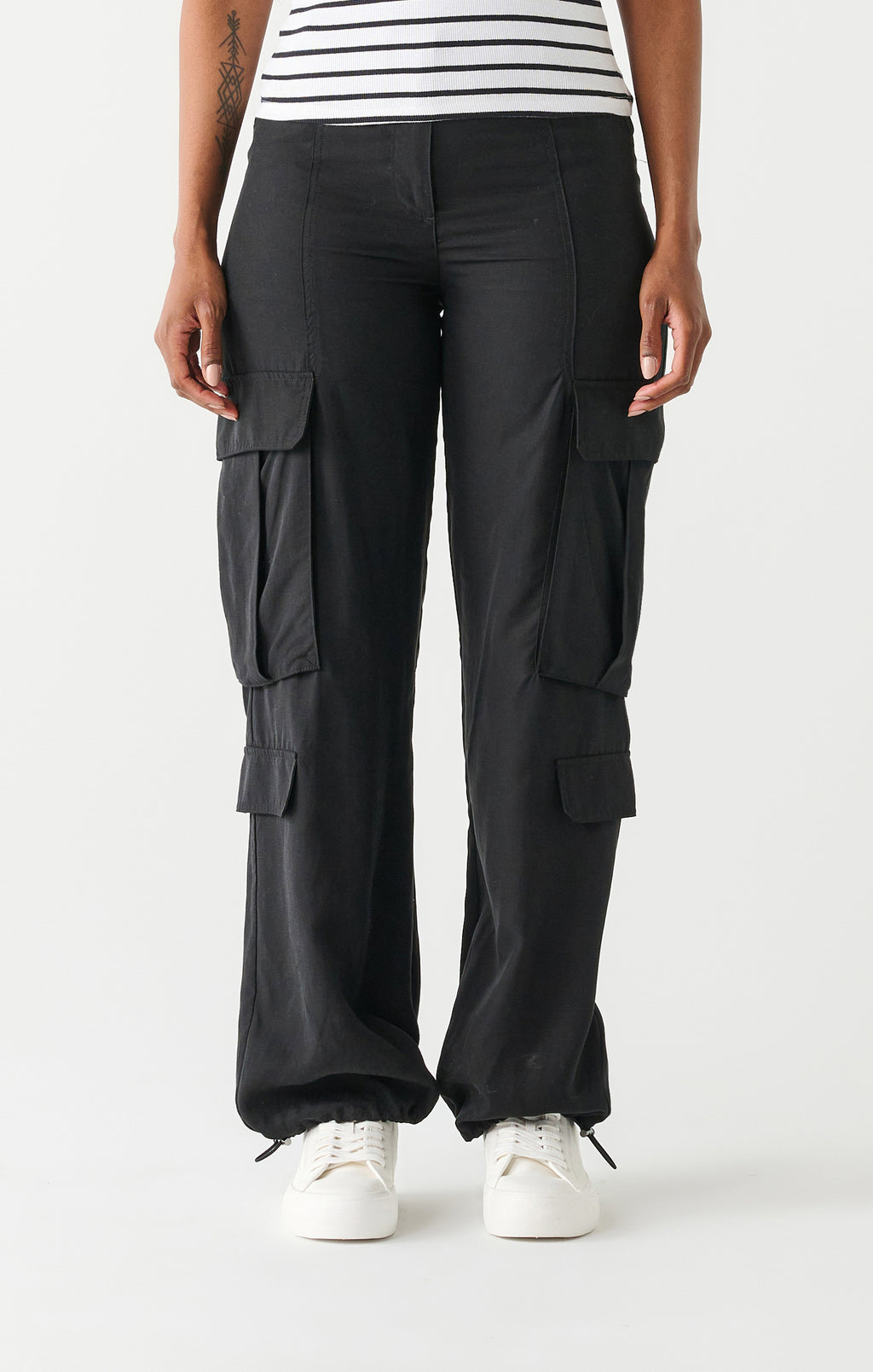 Efsteb Womens Pants Street Style Fashion Design Sense Multi Pocket