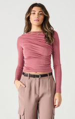 Dex Draped Sheen Top