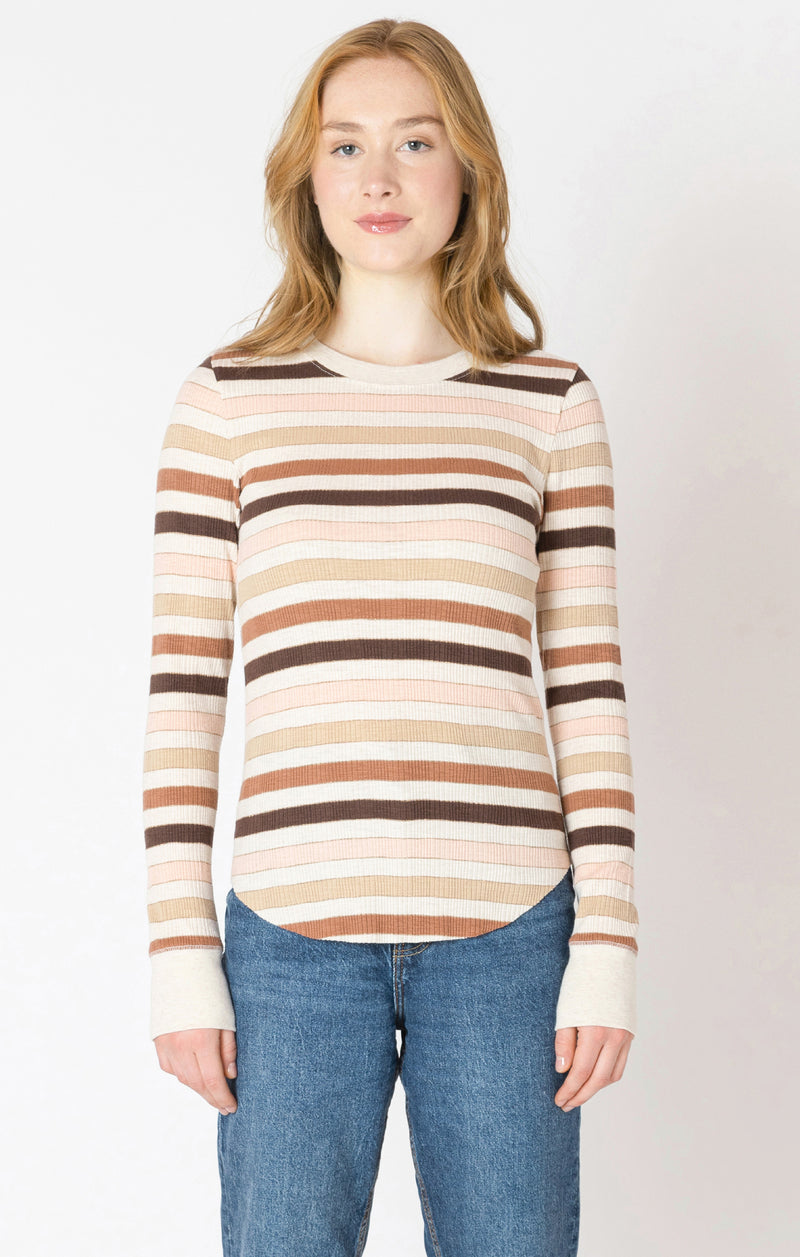 Dex Ribbed Crew Neck T-Shirt