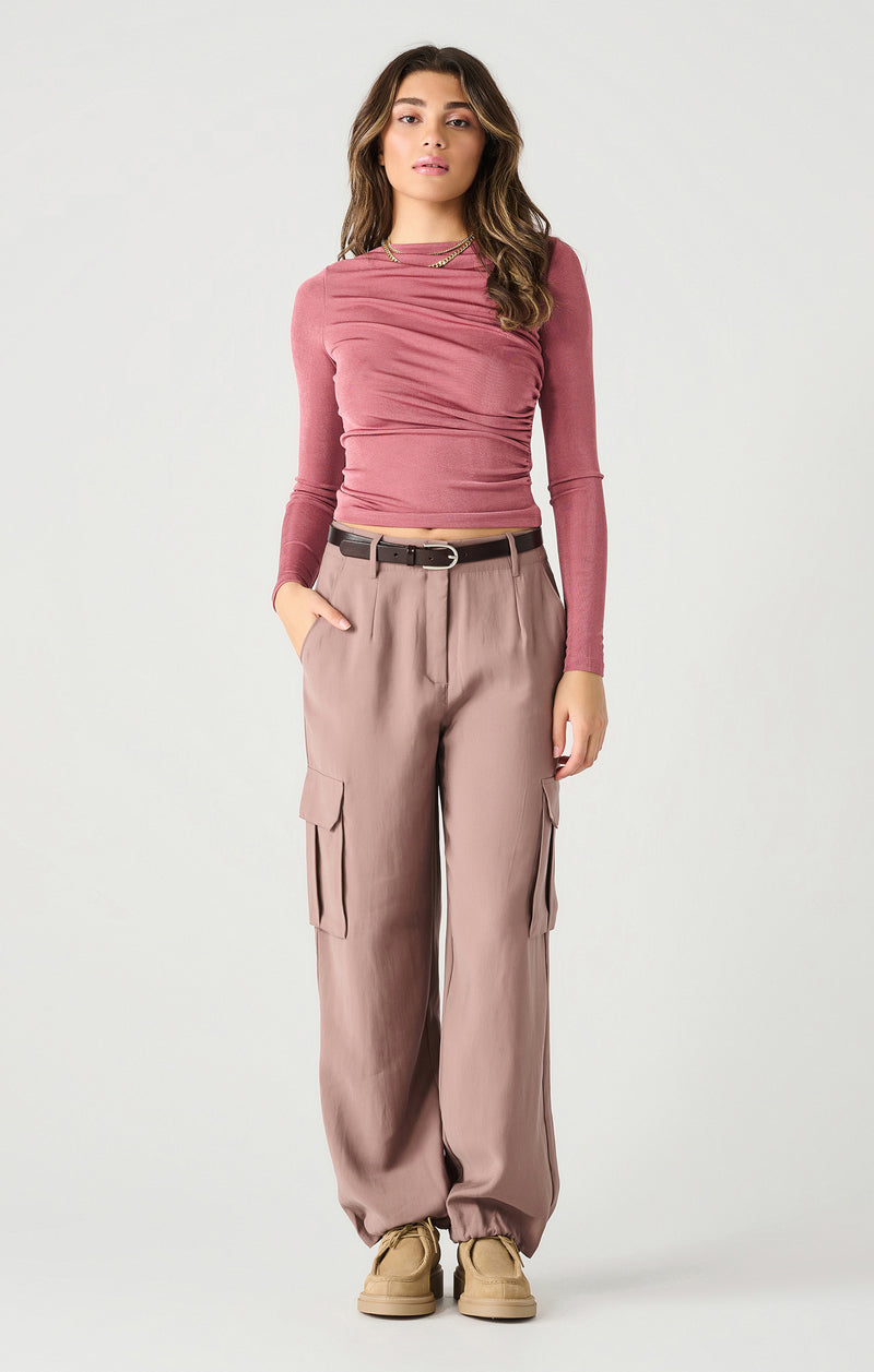 Dex Draped Sheen Top